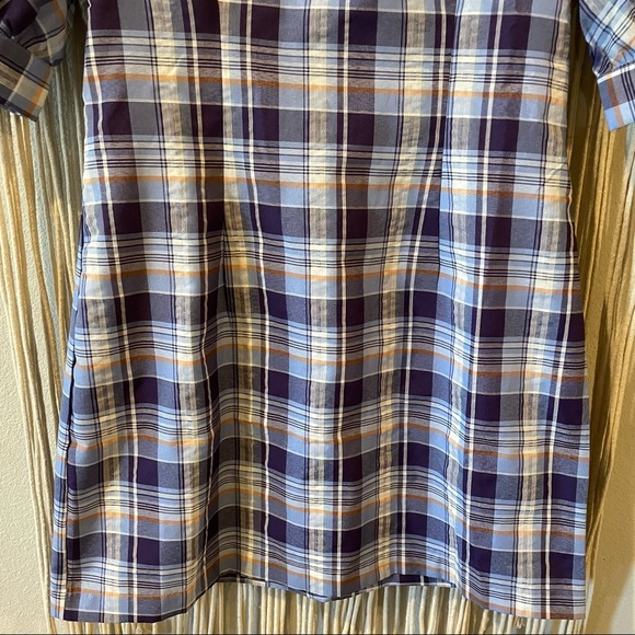 Lulu’s | NWOT Wendie Blue Multi Plaid Puff Sleeve A-line Mini Dress - Picture 4 of 8
